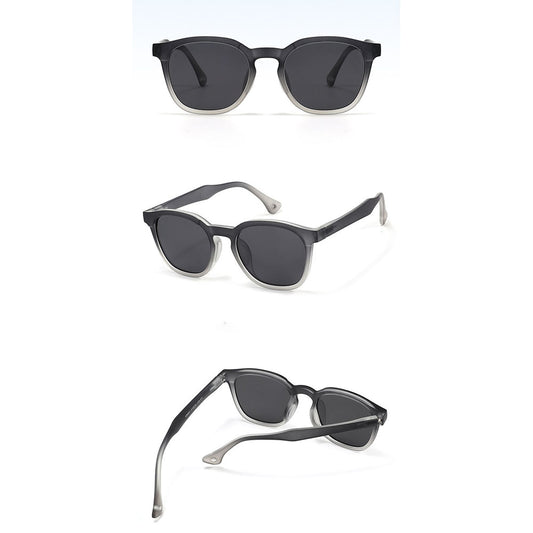 Techsuit 691 Kinder-Sonnenbrille, polarisiert, UV-Schutz, Schwarz Blau Grün Verlauf