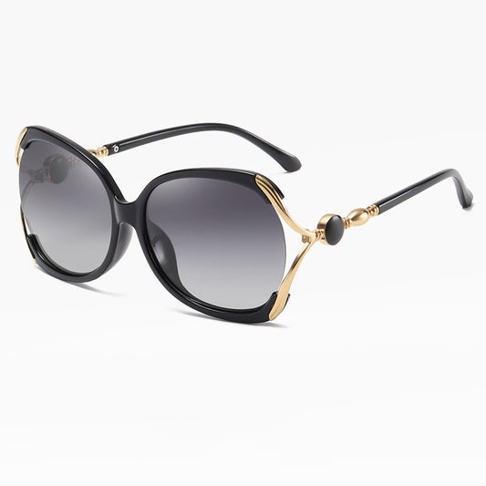 Damen-Sonnenbrille Techsuit 1722, polarisiert, UV-Schutz, Schwarz Grau