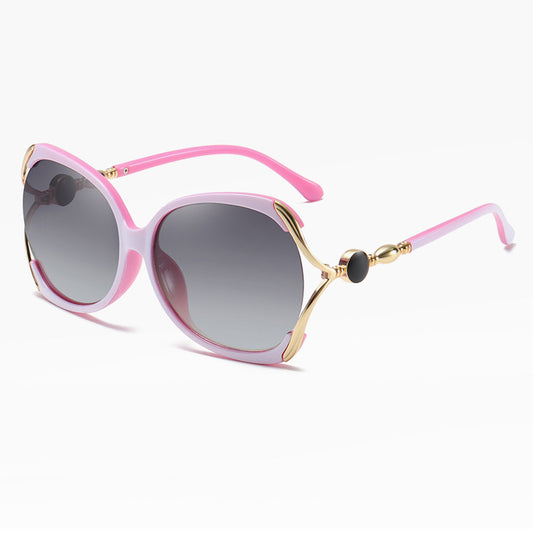 Damen-Sonnenbrille Techsuit 1722, polarisiert, UV-Schutz, Rosa Grau