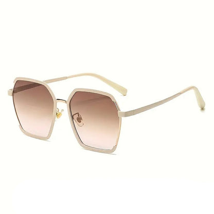 Damen-Sonnenbrille Techsuit 191, polarisiert, UV-Schutz, Creme Braun