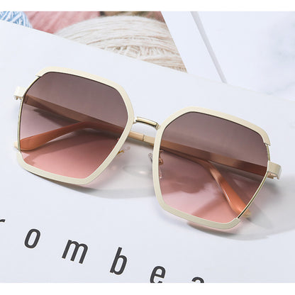 Damen-Sonnenbrille Techsuit 191, polarisiert, UV-Schutz, Creme Braun