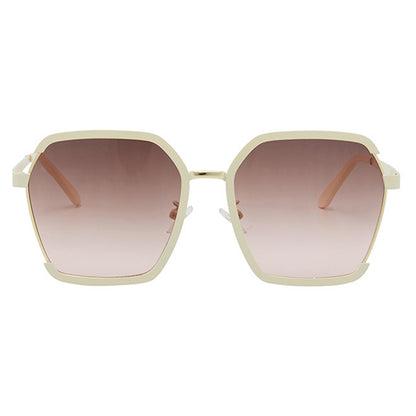 Damen-Sonnenbrille Techsuit 191, polarisiert, UV-Schutz, Creme Braun