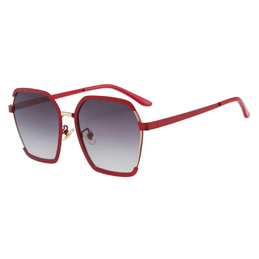 Damen-Sonnenbrille Techsuit 191, polarisiert, UV-Schutz, rot