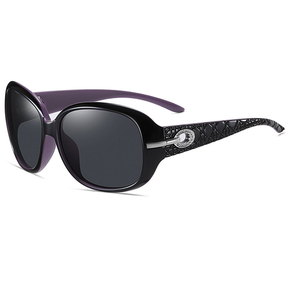 Women's Techsuit 2012 Sunglasses, Polarized, UV Protection, Black Purple Gray
