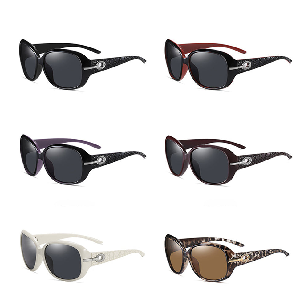 Women's Techsuit 2012 Sunglasses, Polarized, UV Protection, Black Purple Gray