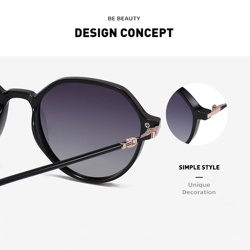 Damen-Sonnenbrille Techsuit 2203, polarisiert, UV-Schutz, Grau Rosa