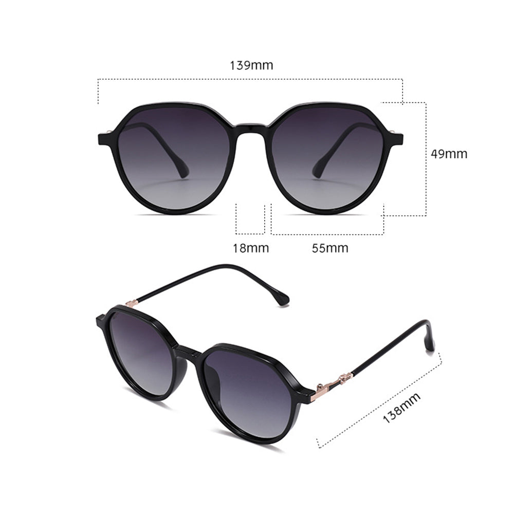 Damen-Sonnenbrille Techsuit 2203, polarisiert, UV-Schutz, Grau Rosa
