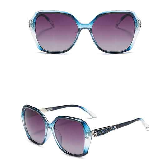 Damen-Sonnenbrille Techsuit 5599, polarisiert, UV-Schutz, Blau Grau