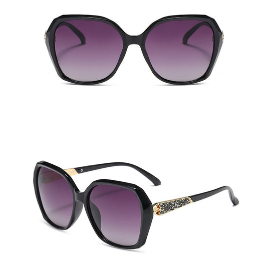 Damen-Sonnenbrille Techsuit 5599, polarisiert, UV-Schutz, Schwarz Grau