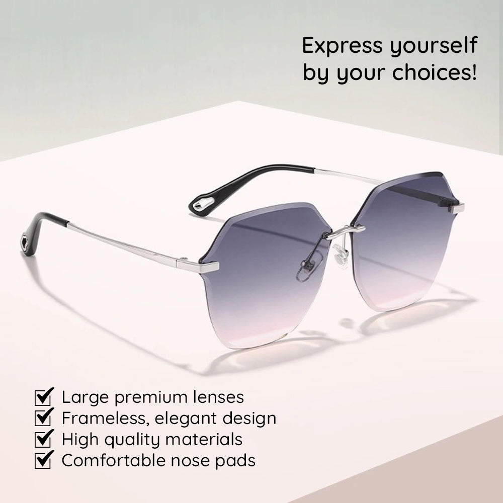 Damen-Sonnenbrille Techsuit 8195, Silber Lila