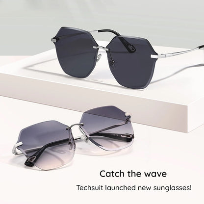 Damen-Sonnenbrille Techsuit 8195, Silber Lila