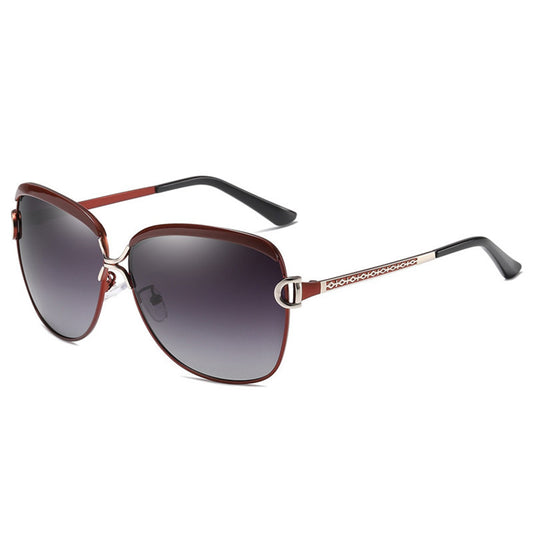 Damen-Sonnenbrille Techsuit 8702, polarisiert, UV-Schutz, Braun