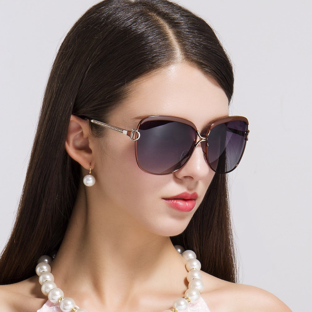 Damen-Sonnenbrille Techsuit 8702, polarisiert, UV-Schutz, Braun