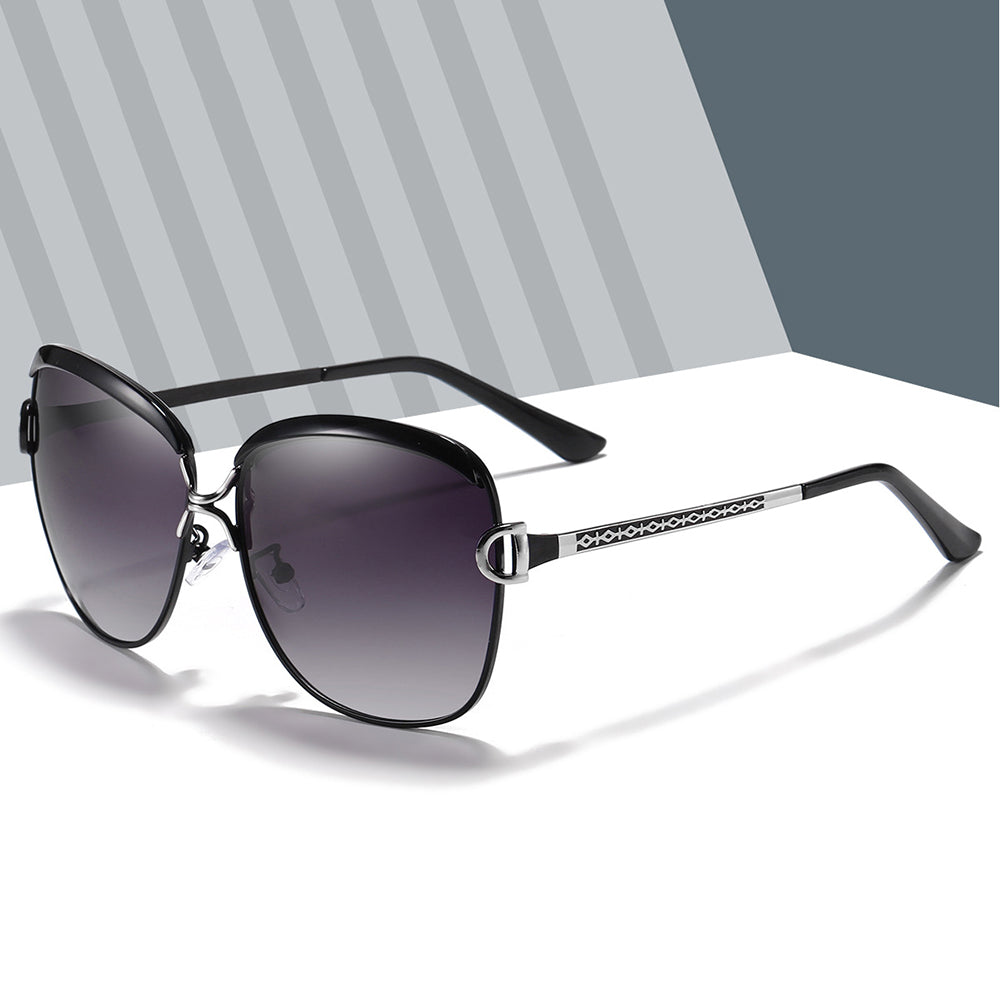 Damen-Sonnenbrille Techsuit 8702, polarisiert, UV-Schutz, Braun