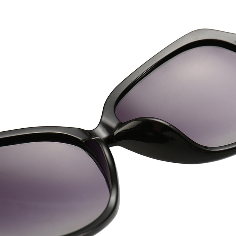 Techsuit 8881 Women's Sunglasses, Polarized, UV Protection, Black Gray