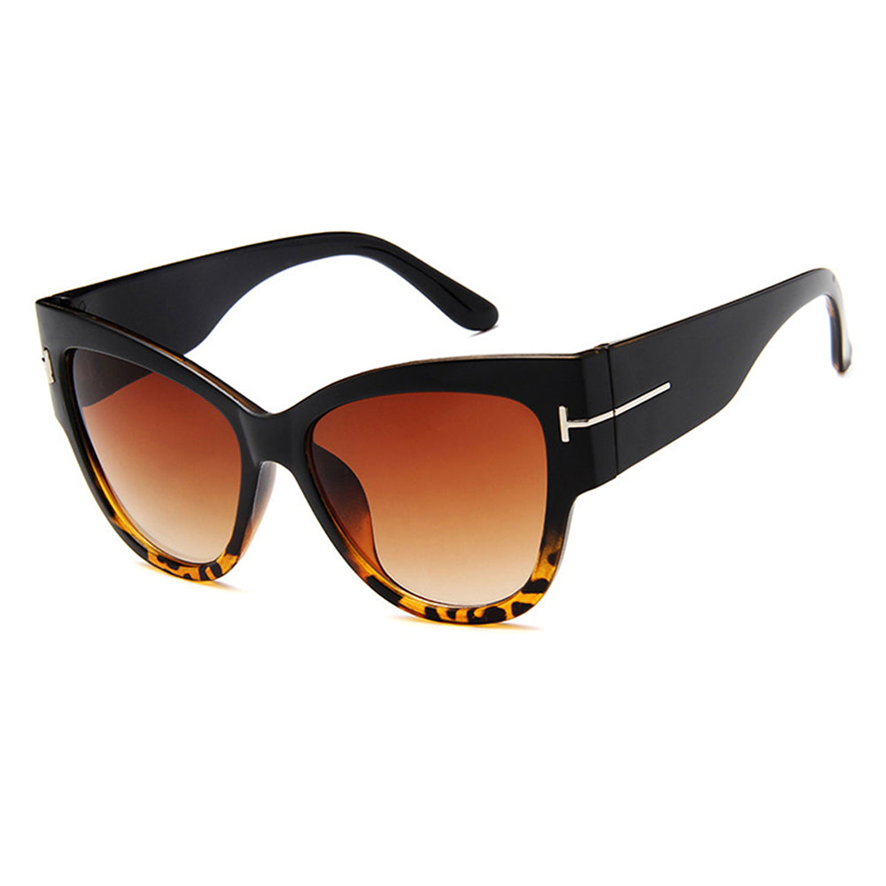 Techsuit 9778 Women's Sunglasses, Black Brown