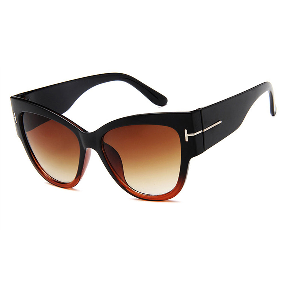 Damen-Sonnenbrille Techsuit 9778, Schwarz Dunkelbraun