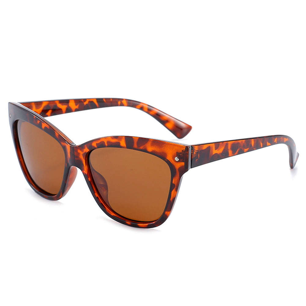 Techsuit Women's Sunglasses OD8155-C3, Polarized, UV Protection, Black Brown