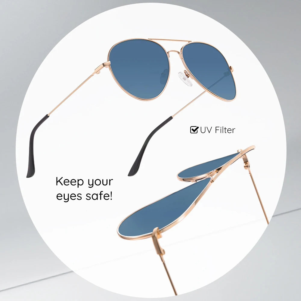 Unisex Techsuit 3025 Sunglasses, UV Protection, Silver Blue