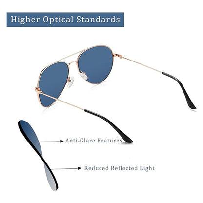 Unisex Sonnenbrille Techsuit 3025, UV-Schutz, Gold Rosa Blau