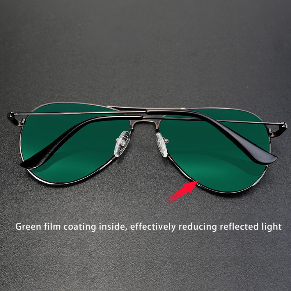 Unisex-Sonnenbrille Techsuit 3025, UV-Schutz, Gold-Grün