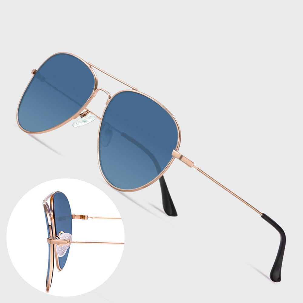 Unisex-Sonnenbrille Techsuit 3025, UV-Schutz, Gold-Grün