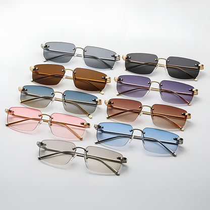 Unisex Techsuit S098 Sunglasses, Gold Blue Green