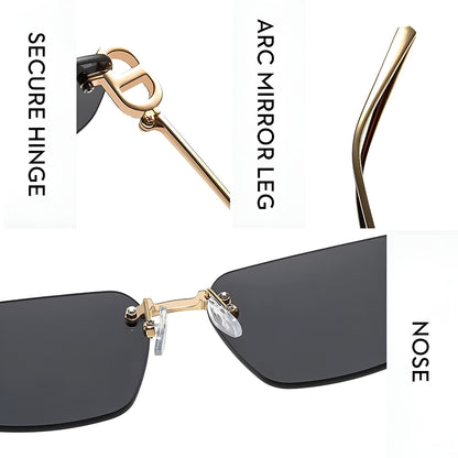 Unisex Techsuit S098 Sonnenbrille, Schwarz-Gold