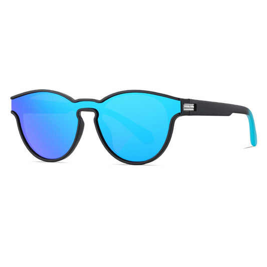 Unisex-Sonnenbrille Techsuit TR7545, polarisiert, UV-Schutz, schwarz blau grün