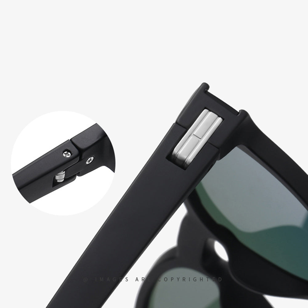 Unisex-Sonnenbrille Techsuit TR7545, polarisiert, UV-Schutz, Schwarz Grau