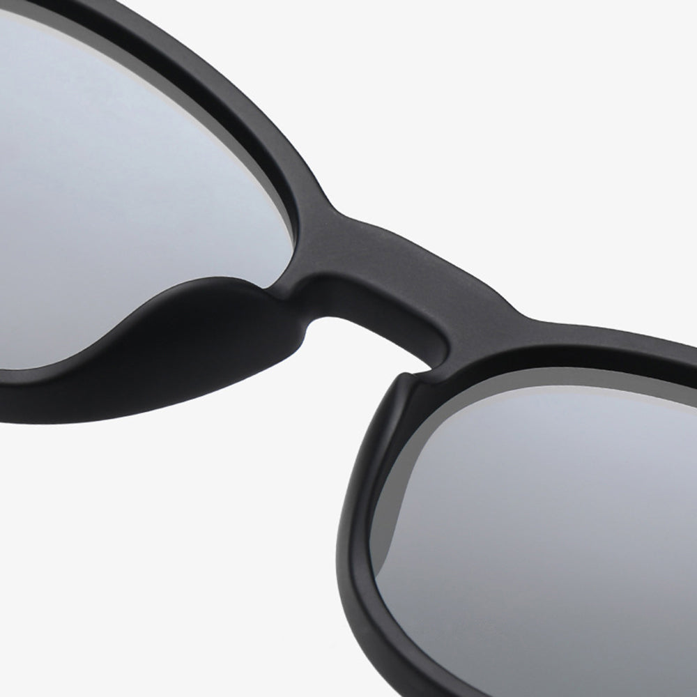 Unisex-Sonnenbrille Techsuit TR7545, polarisiert, UV-Schutz, Schwarz Grau