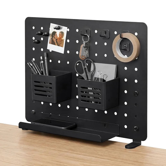 Metallischer Schreibtischorganizer Spigen LD405, Schwarz AHP11400