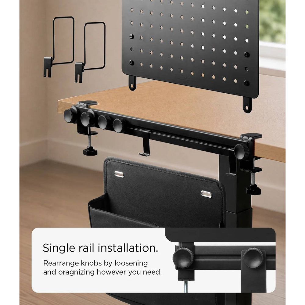 Metallischer Schreibtisch-Organizer Spigen LD406, Schwarz AHP11401