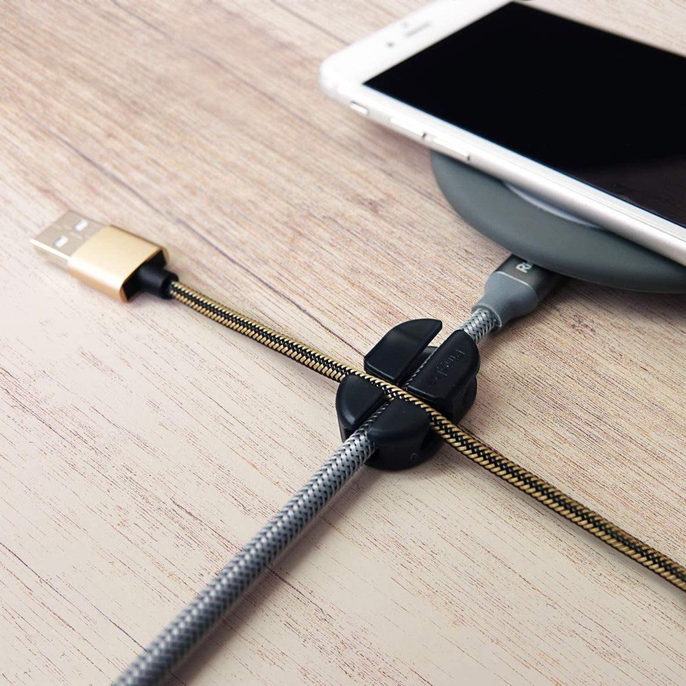 Kabel Organizer Ringke, Set 6 Stück, Schwarz