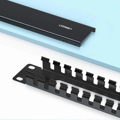 UGREEN NW128 Cable Organizer, 24 Ports, Black