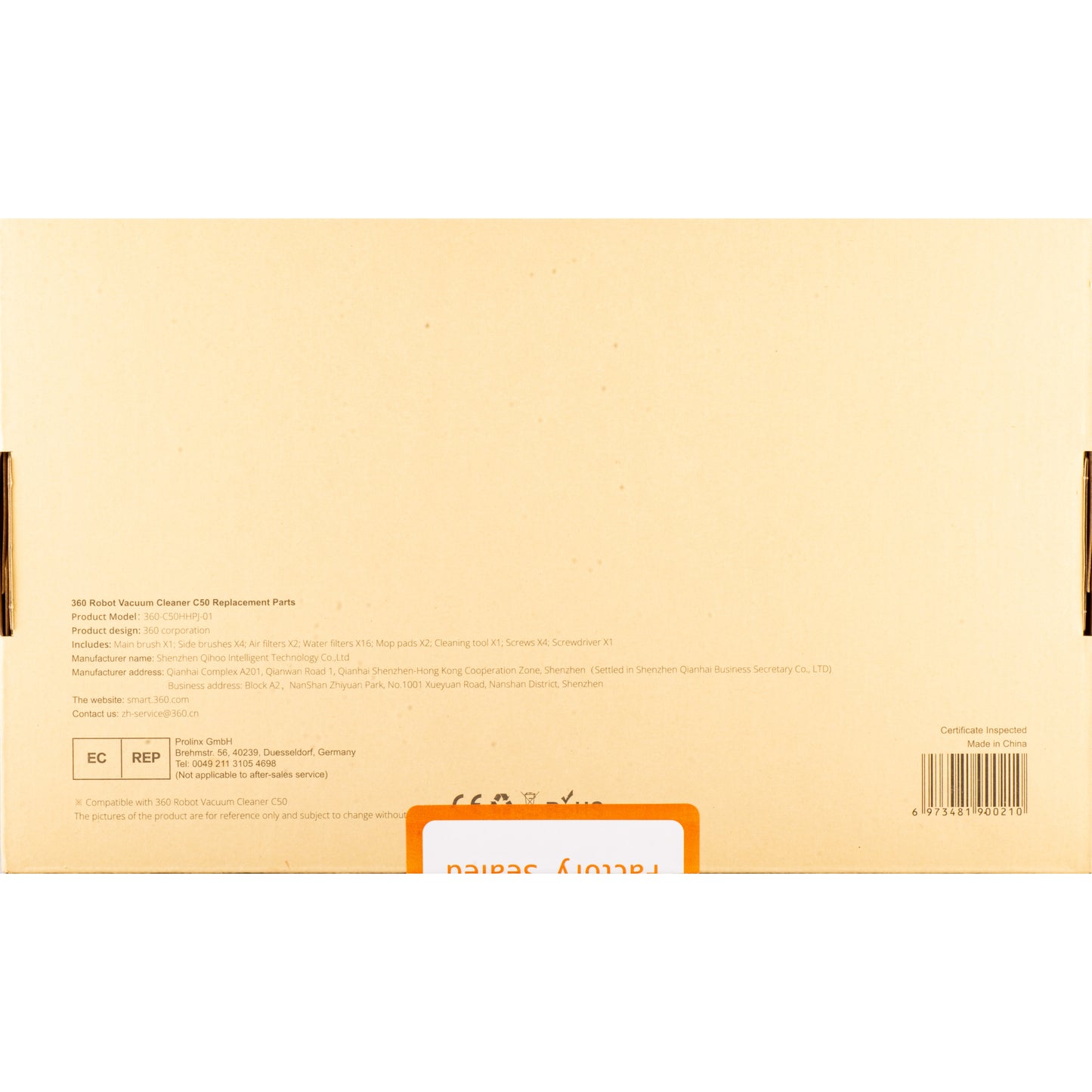 Verbrauchsmaterialpaket für Xiaomi 360 Robot Vacuum Cleaner C50 360-C50HHPJ-01