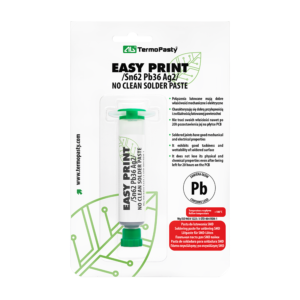 Flussmittelpaste AG Termopasty Easy Print, 20g ART.AGT-024