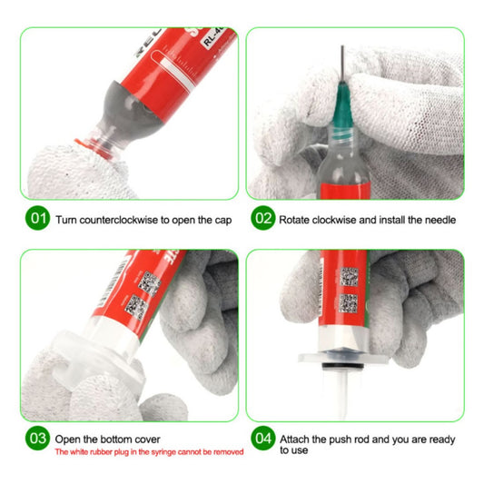 Flussmittelpaste Relife RL-406S, Spritzenart