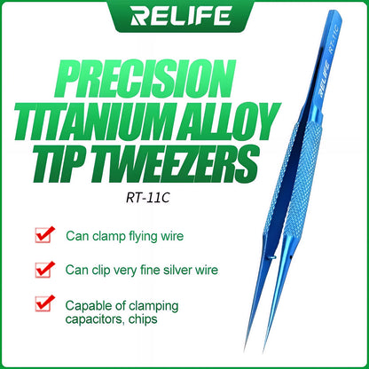 Relife RT-11C Precision Tweezers