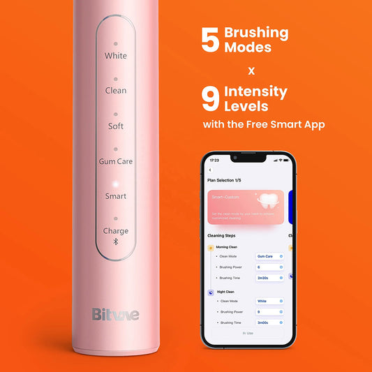 Elektrische Zahnbürste Bitvae S2 Smart, Rosa