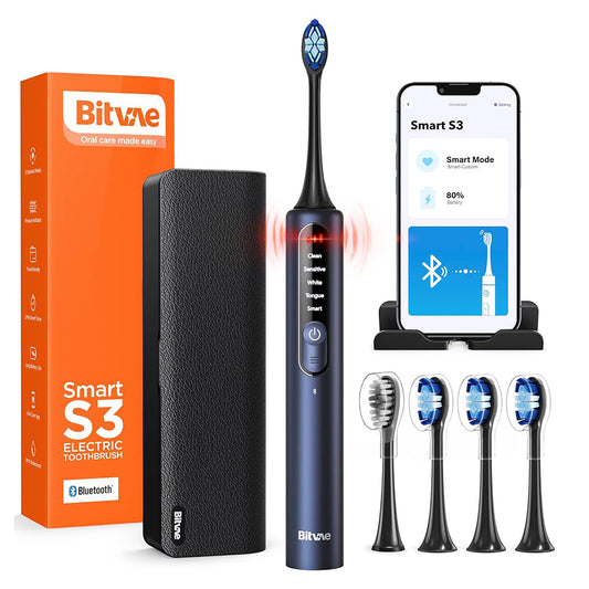 Elektrische Zahnbürste Bitvae S3 Smart, Marineblau