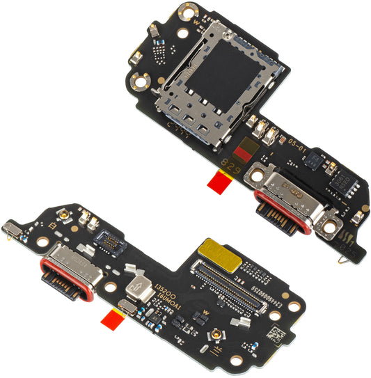 Charging Connector Board - Microphone - SIM Reader Module Xiaomi Redmi Note 14 Pro+ 5G, Service Pack 5600200O16U00