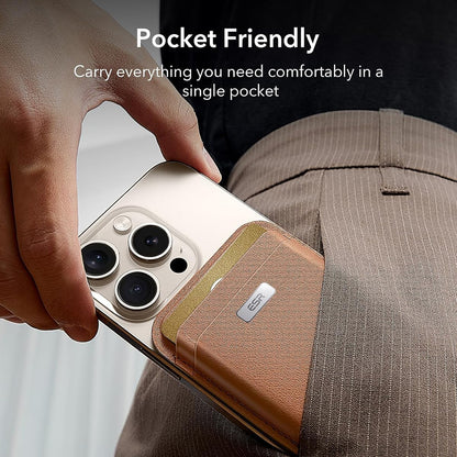 Magsafe Geldbörse, ESR, Classic Geo, Braun