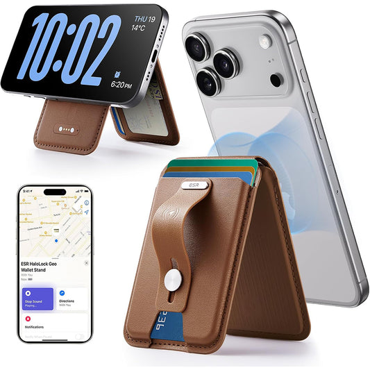 MagSafe Geldbörse, ESR, Findy my Wallet 5C, Braun