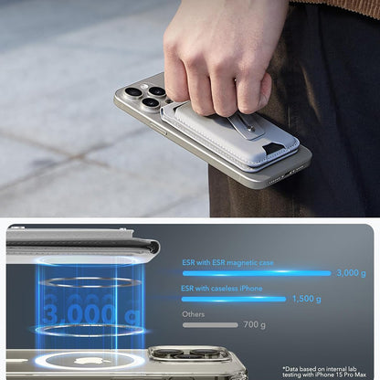 Magsafe Geldbörse, ESR, Findy my Wallet, Grau