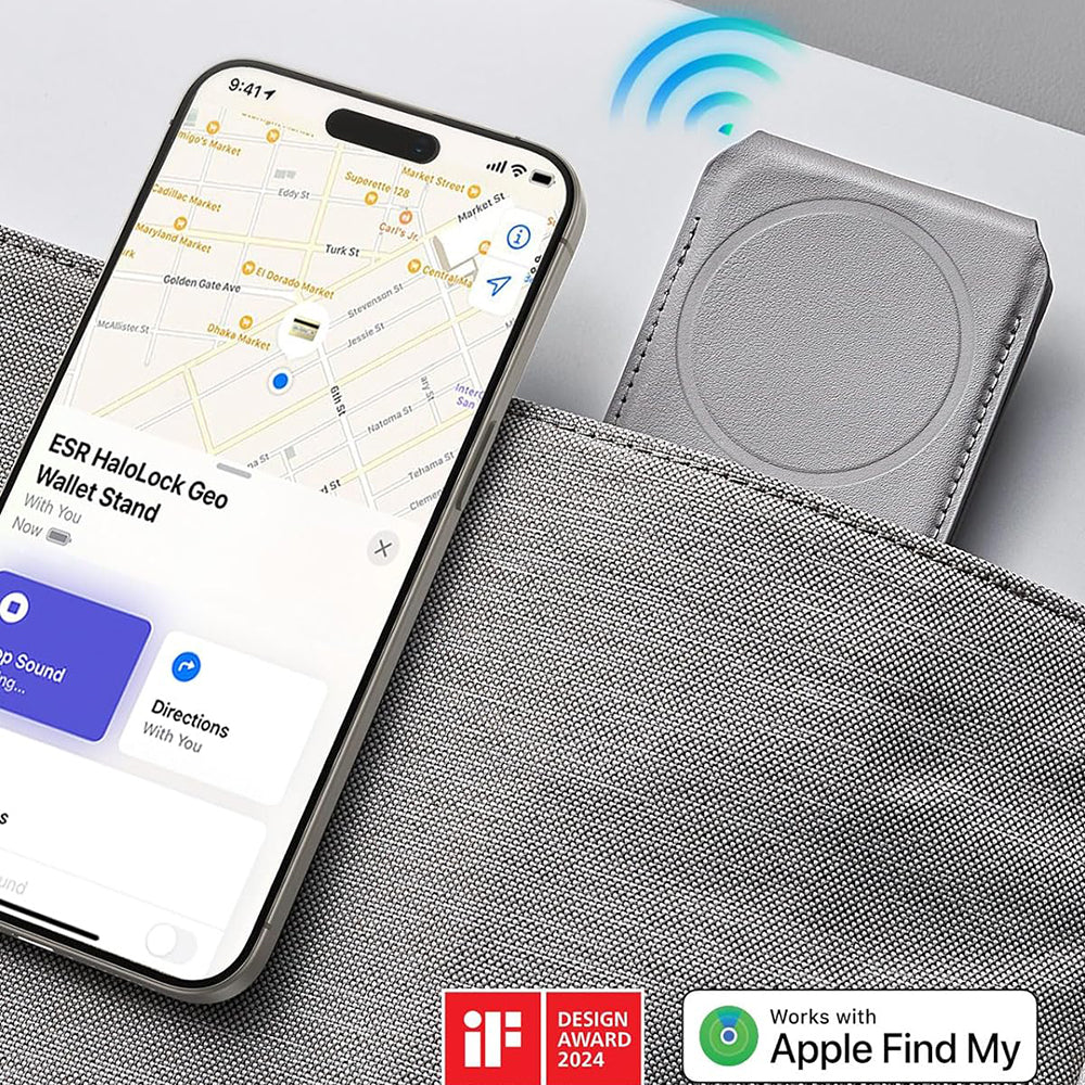 Magsafe Geldbörse, ESR, Findy my Wallet, Grau