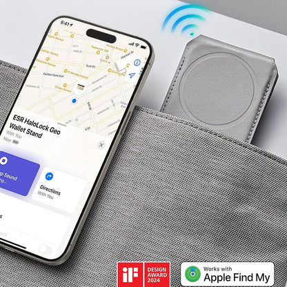 Magsafe Geldbörse, ESR, Findy my Wallet, Grau