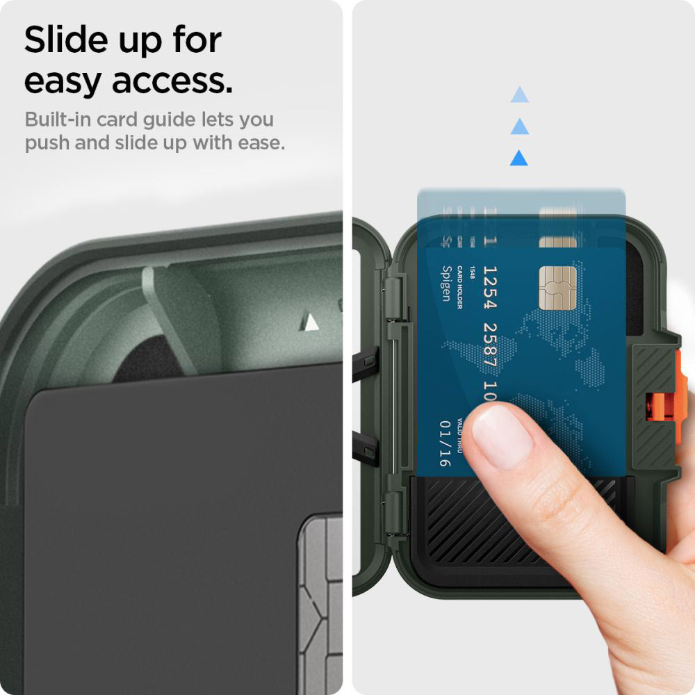 Magsafe Geldbörse, Spigen, Lock Fit, Grün