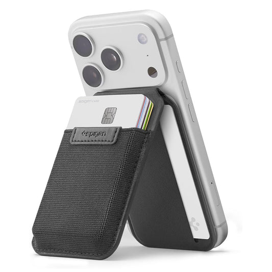 MagSafe Geldbörse, Spigen, Slim Fold Tripod S314-4, Schwarz AFA11591