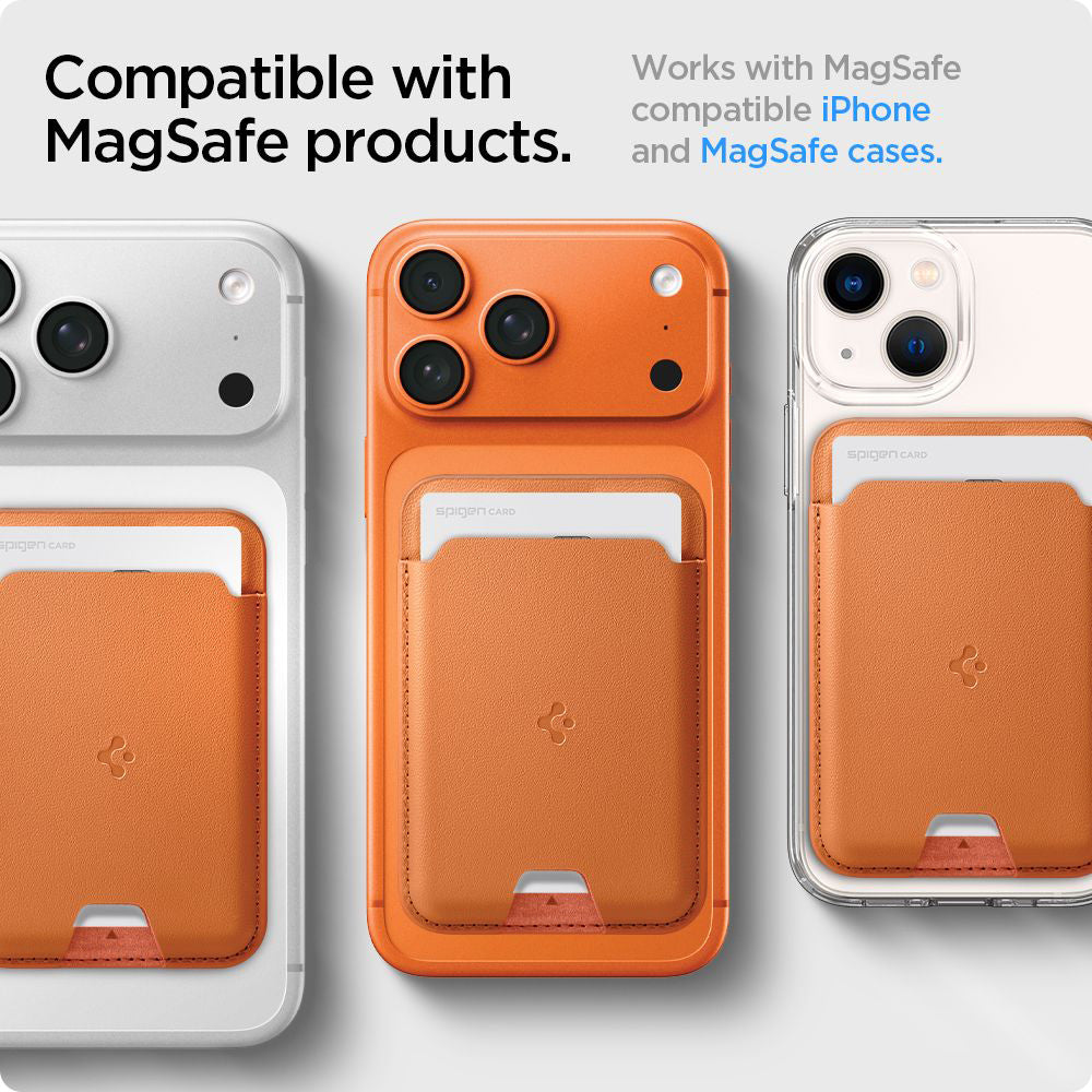 MagSafe-Geldbörse, Spigen, Valentinus MagFit, Orange AFA11339
